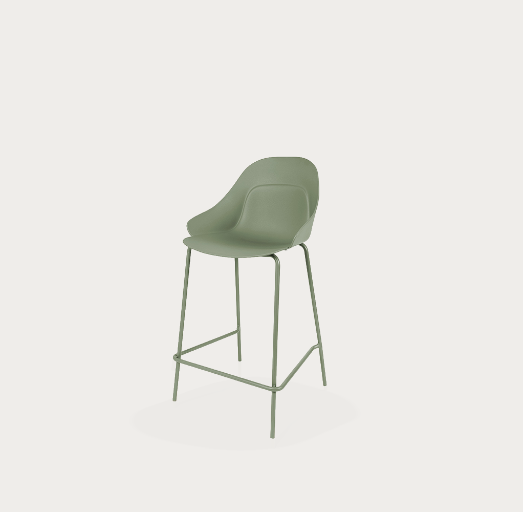 Taburete boby h 67cm verde