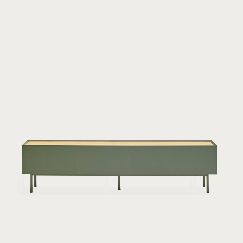 Mueble-tv-Blat-verde-y-madera-1