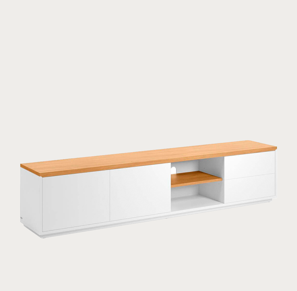 Mueble-tv-nórdico-roble-y-blanco-1