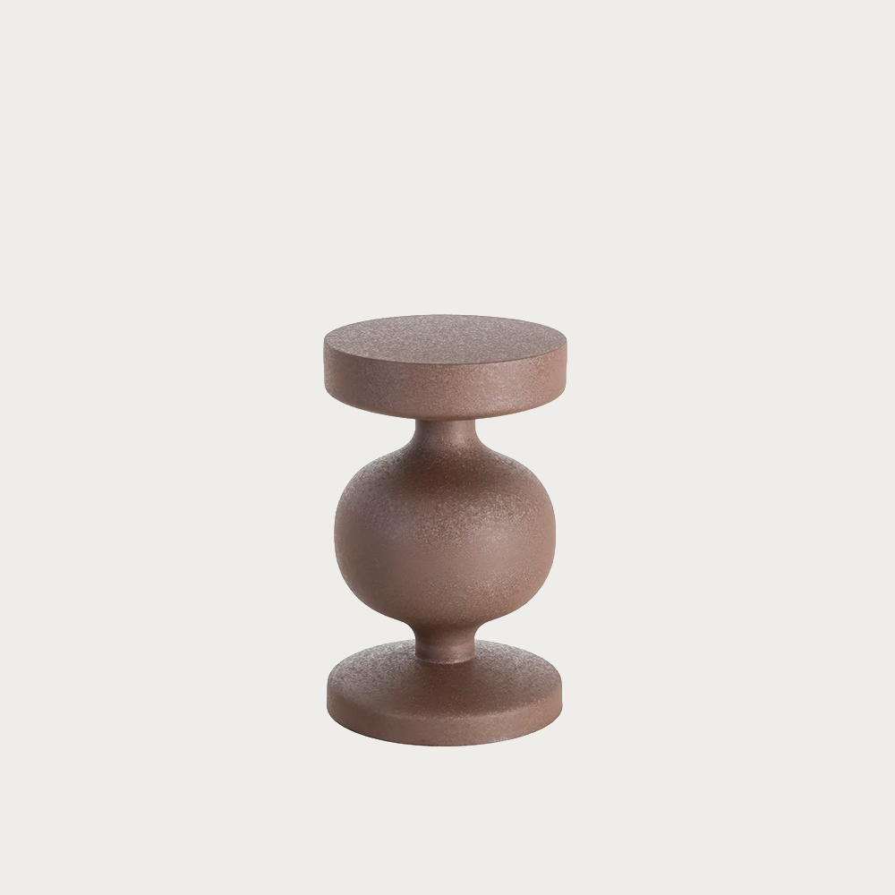 Mesita marrón acero Arbore 33cm