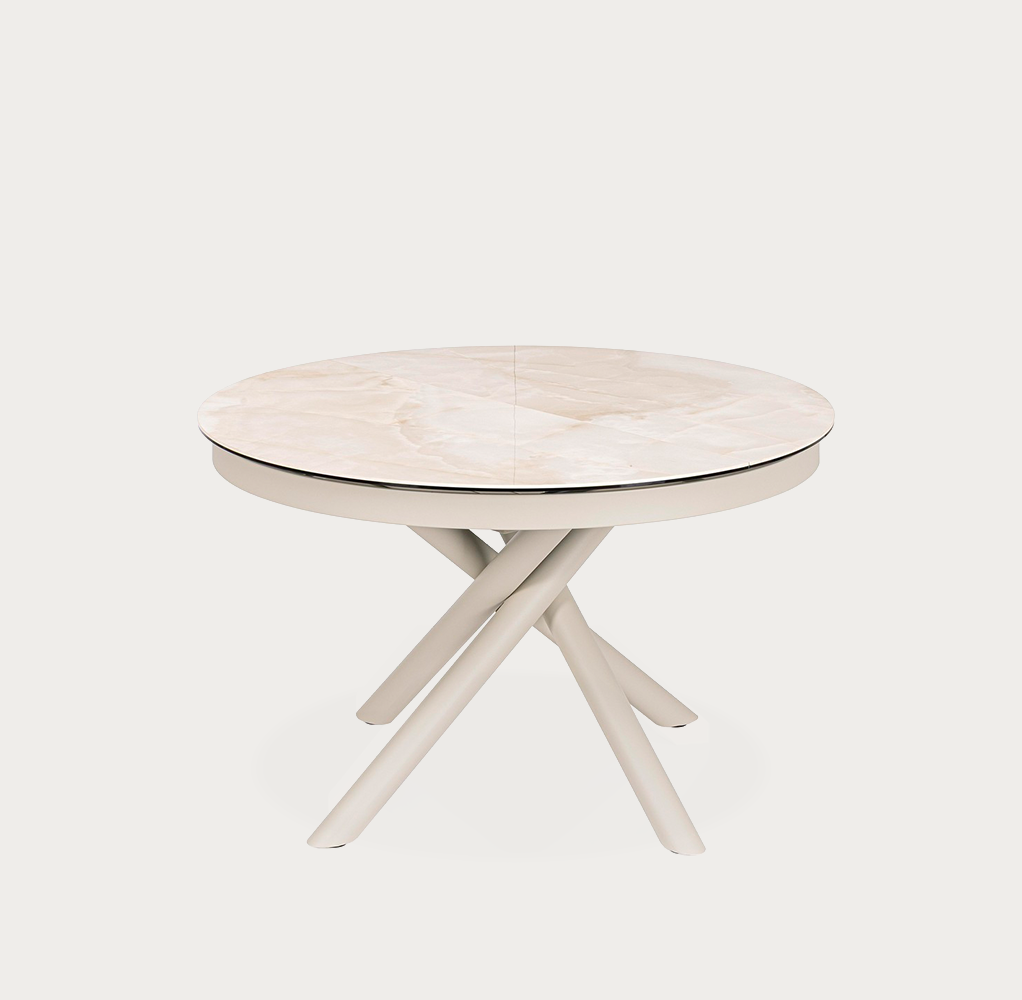 mesa extensible 120(160)cm beig claro